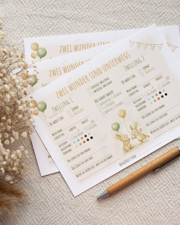 Baby Prediction Cards