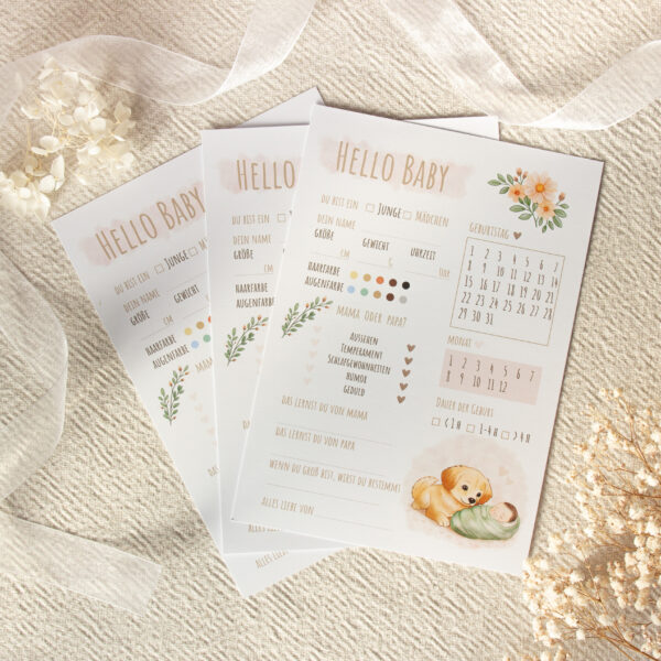 Baby Guess Cards – Cute Dog Edition